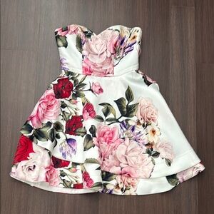 B Darlin Pink and Red Formal Dress